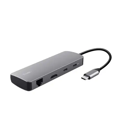 Trust 25672 hub de interfaz USB Tipo C Gris