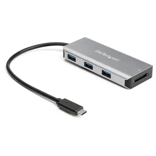StarTech.com Hub Ladrón USB-C de 3 Puertos 10Gbps y Lector de Tarjetas de Memoria