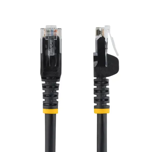 StarTech.com Cable de Red de 10m Negro Cat5e Ethernet RJ45 sin Enganches