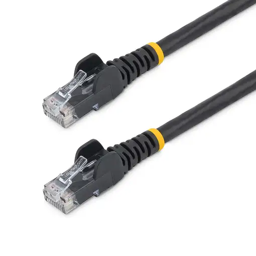 StarTech.com Cable de Red de 10m Negro Cat5e Ethernet RJ45 sin Enganches
