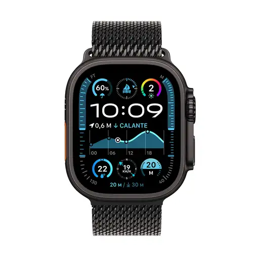 Apple Watch Ultra 2 OLED 49 mm Digital 410 x 502 Pixeles Pantalla táctil 4G Negro