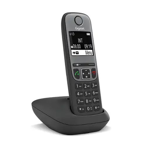 Gigaset AS690 Teléfono DECT/analógico Identificador de llamadas Negro, Gris