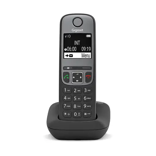 Gigaset AS690 Teléfono DECT/analógico Identificador de llamadas Negro, Gris