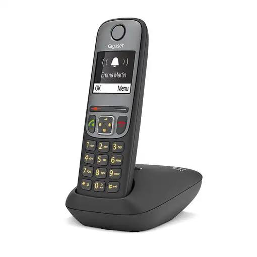 Gigaset AS690 Teléfono DECT/analógico Identificador de llamadas Negro, Gris