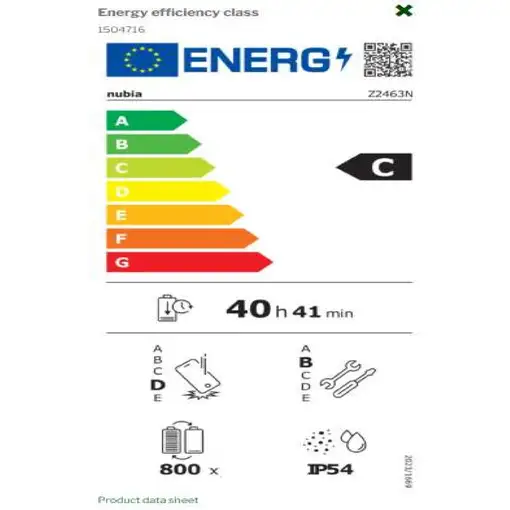 Smartphone 8 + 512GB Blanco NUBIA