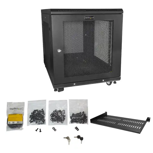 StarTech.com Armario Rack para Servidores 12U 19'' 4 Columnas - Rack de Servidores