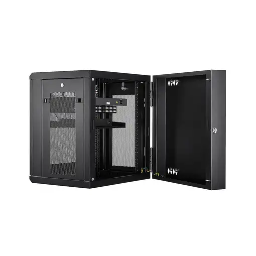 StarTech.com Armario Rack de Pared para Servidores 12U 19'' 4 Columnas y Estante 1U