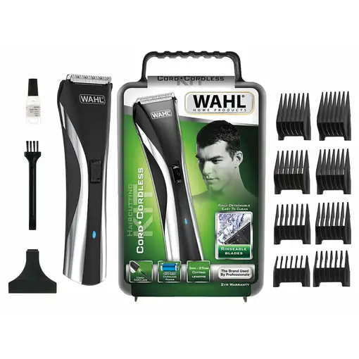Wahl 9698-1016 Negro, Plata
