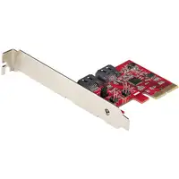 StarTech.com Tarjeta PCIe SATA - Tarjeta PCI Express Controladora de 2 Puertos SAT