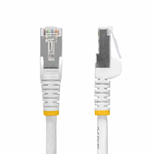 StarTech.com Cable de Red Ethernet CAT8 Blanco de 12m - Snagless - sin Pestillo -