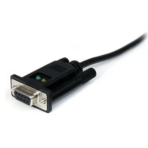 StarTech.com Cable Adaptador de 1 Puerto USB a Módem Nulo Null DB9 RS232 Serie DCE