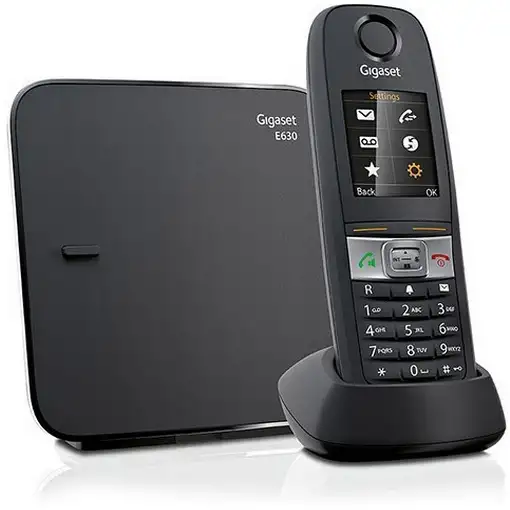 Gigaset E630 Teléfono DECT Identificador de llamadas Negro