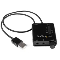 StarTech.com Tarjeta de Sonido Estéreo USB Externa Adaptador Conversor con Salida