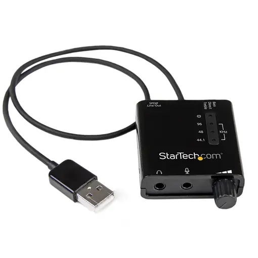 StarTech.com Tarjeta de Sonido Estéreo USB Externa Adaptador Conversor con Salida