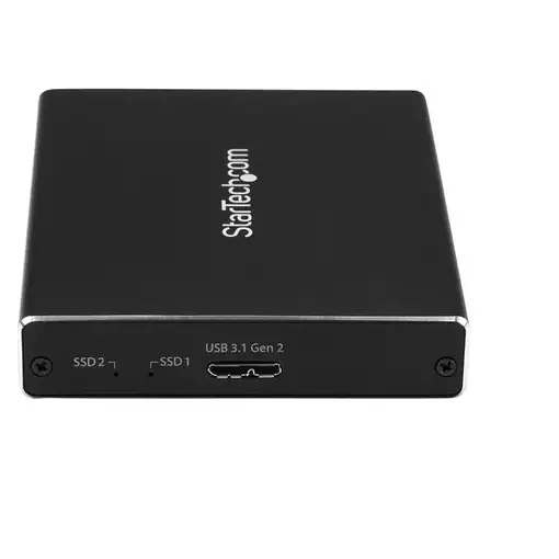 StarTech.com Caja de Dos Bahías M.2 NGFF - USB 3.1 (10Gbps) - RAID - Caja Externa