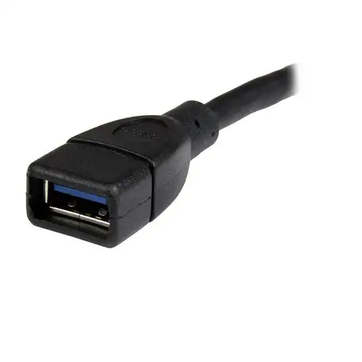 StarTech.com Cable de 15cm Extensor USB 3.0 - Alargador USB 3.0 SuperSpeed Negro