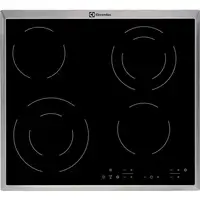 Electrolux EHF6342XOK hobs Negro Integrado Cerámico 4 zona(s)