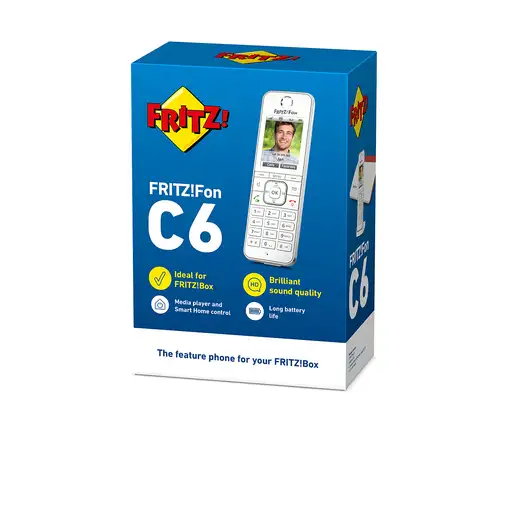 Fon FRITZ! C6 International Teléfono DECT Identificador de llamadas Blanco