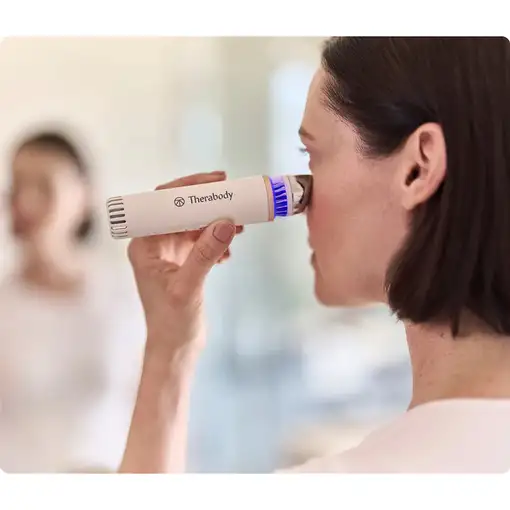Therabody Theraface Depuffing Wand masajeador Cara Azul