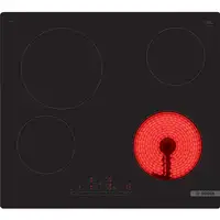 Bosch Serie 6 PKE611FP2E hobs Negro Integrado 60 cm Cerámico 4 zona(s)