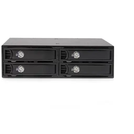 StarTech.com Backplane Rack Móvil 5,25 Pulgadas a 4 Unidades 2,5 SATA/SAS