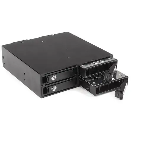 StarTech.com Backplane Rack Móvil 5,25 Pulgadas a 4 Unidades 2,5 SATA/SAS