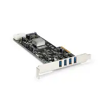 StarTech.com Adaptador Tarjeta PCI Express PCI-E 4 Puertos USB 3.0 UASP 2 Canales