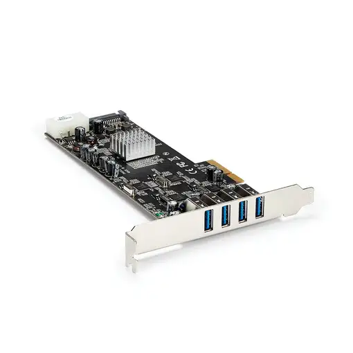 StarTech.com Adaptador Tarjeta PCI Express PCI-E 4 Puertos USB 3.0 UASP 2 Canales