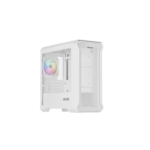 GENESIS Irid 503 Mini Tower Transparente, Blanco