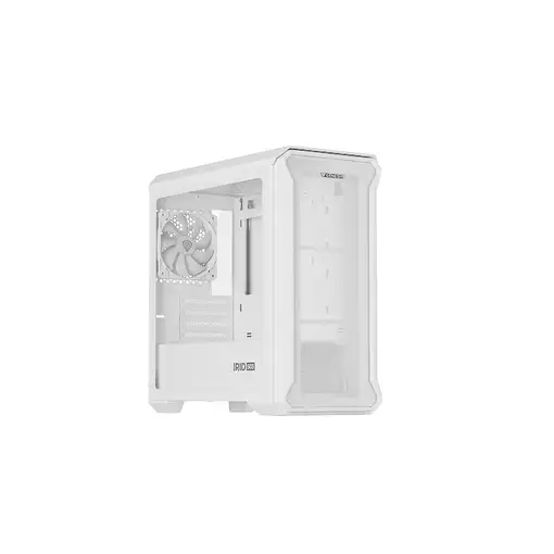 GENESIS Irid 503 Mini Tower Transparente, Blanco
