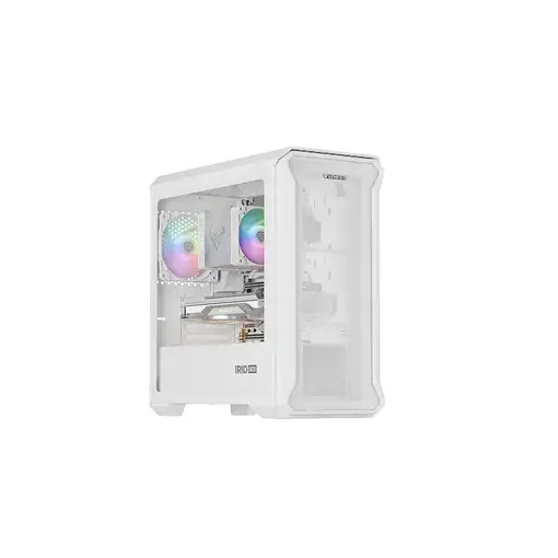 GENESIS Irid 503 Mini Tower Transparente, Blanco