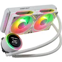 KeepOut XWC-240 PRO Procesador Kit de refrigeración líquida 12 cm Blanco