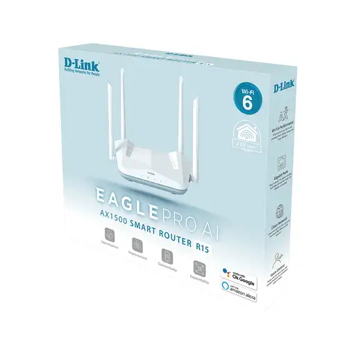 D-Link EAGLE PRO AI AX1500 Smart Router router inalámbrico Gigabit Ethernet Doble