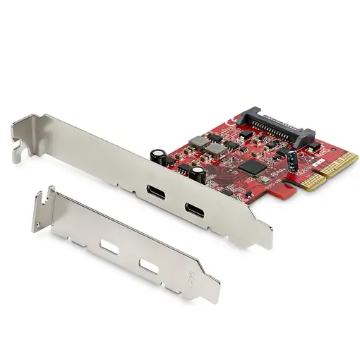 StarTech.com Tarjeta Adaptadora PCI Express de 2 Puertos USB-C 3.2 Gen 2 10Gbps