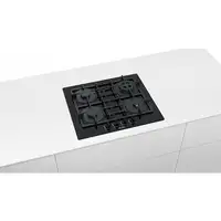 Bosch Serie 4 PNP6B6B90 hobs Negro Integrado 60 cm Encimera de gas 4 zona(s)