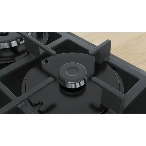 Bosch Serie 4 PNP6B6B90 hobs Negro Integrado 60 cm Encimera de gas 4 zona(s)