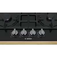 Bosch Serie 4 PNP6B6B90 hobs Negro Integrado 60 cm Encimera de gas 4 zona(s)