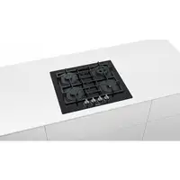 Bosch Serie 4 PNP6B6B90 hobs Negro Integrado 60 cm Encimera de gas 4 zona(s)