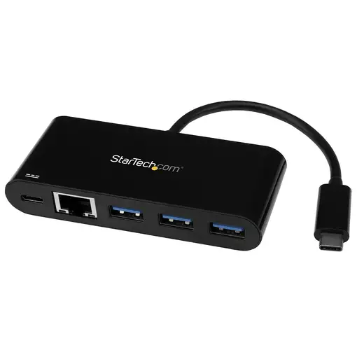 StarTech.com Adaptador Multipuertos USB-C de Red Ethernet con Hub de 3 Puertos USB