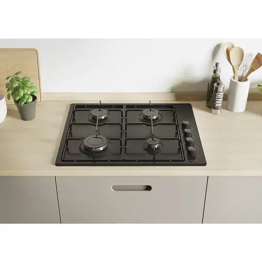 Candy Idea CHW6LBB Negro Integrado 60 cm Encimera de gas 4 zona(s)