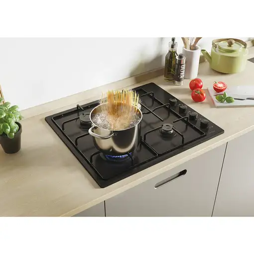 Candy Idea CHW6LBB Negro Integrado 60 cm Encimera de gas 4 zona(s)