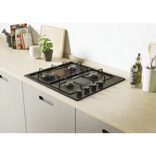 Candy Idea CHW6LBB Negro Integrado 60 cm Encimera de gas 4 zona(s)