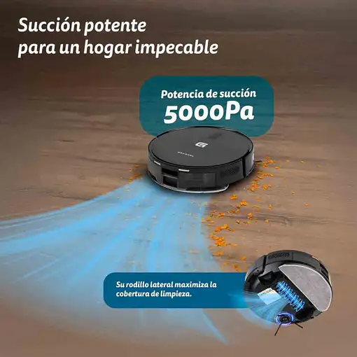 Robot aspirador y friegasuelos 5000 Pa, 45 W, Wi-Fi, i-DANCERTURBOBRUSH GRUNKEL