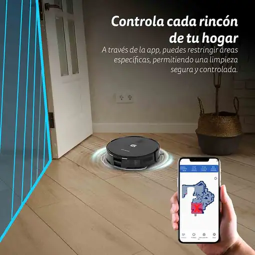 Robot aspirador y friegasuelos 5000 Pa, 45 W, Wi-Fi, i-DANCERTURBOBRUSH GRUNKEL