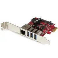 StarTech.com Tarjeta Adaptador de Red Ethernet Gigabit Combo con Hub Concentrador