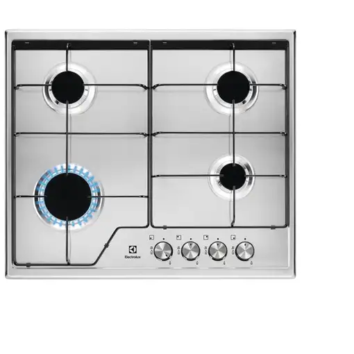 Electrolux KGS6424BX Acero inoxidable Integrado 60 cm Encimera de gas 4 zona(s)