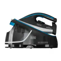 Black & Decker BXSS2401E 2400 W 1,5 L Suela de cerámica Negro, Azul, Blanco