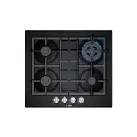 Bosch Serie 4 PNH6B6B90 hobs Negro Integrado 60 cm Encimera de gas 4 zona(s)