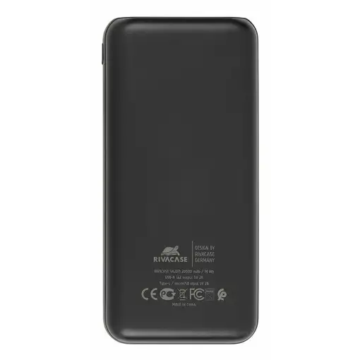 Rivacase VA2071 batería externa 20000 mAh Negro