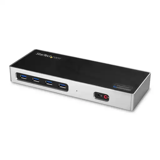 StarTech.com Dock USB-C y USB-A - Docking Station para 2 Monitores DisplayPort y H